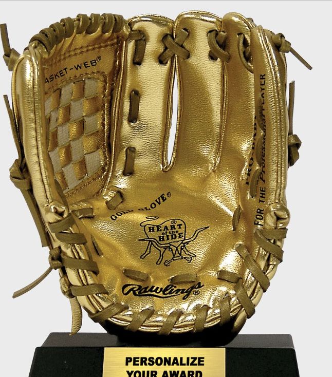 RAWLING MINI GOLD GLOVE AWARD TROPHY