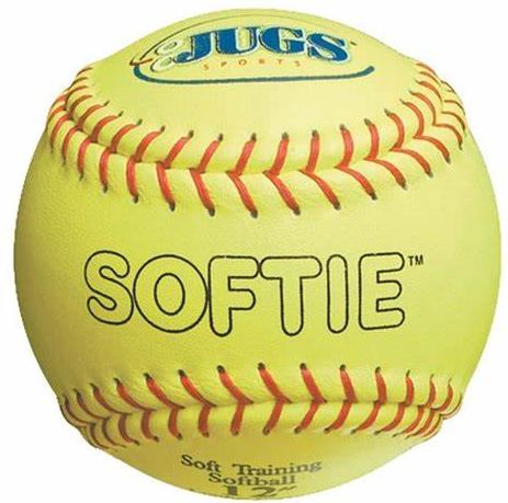 JUGS SOFTIE LEATHER OPTIC TRAINING SOFTBALL, Size: 11"
