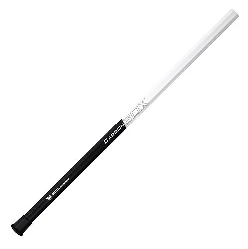 EAST COAST DYES CARBON BOX LACROSSE FLEX 1 SHAFT, Colour: WHITE/BLACK, SHAFT LENGTH: 30"