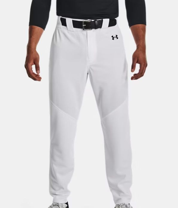 Men's Under Armour Utility Baseball Pants, COLOR: WHITE, Size: SMALL