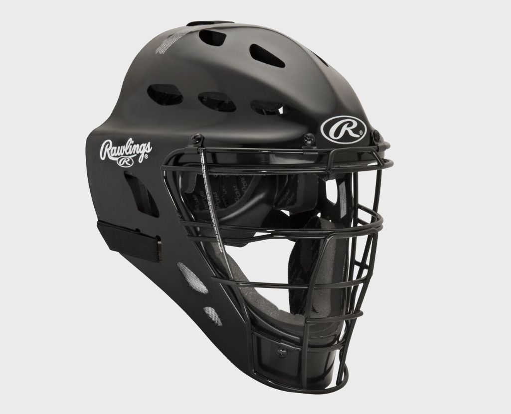 Rawlings Players Series Catchers Helmet, Colour: Black, Size: Youth