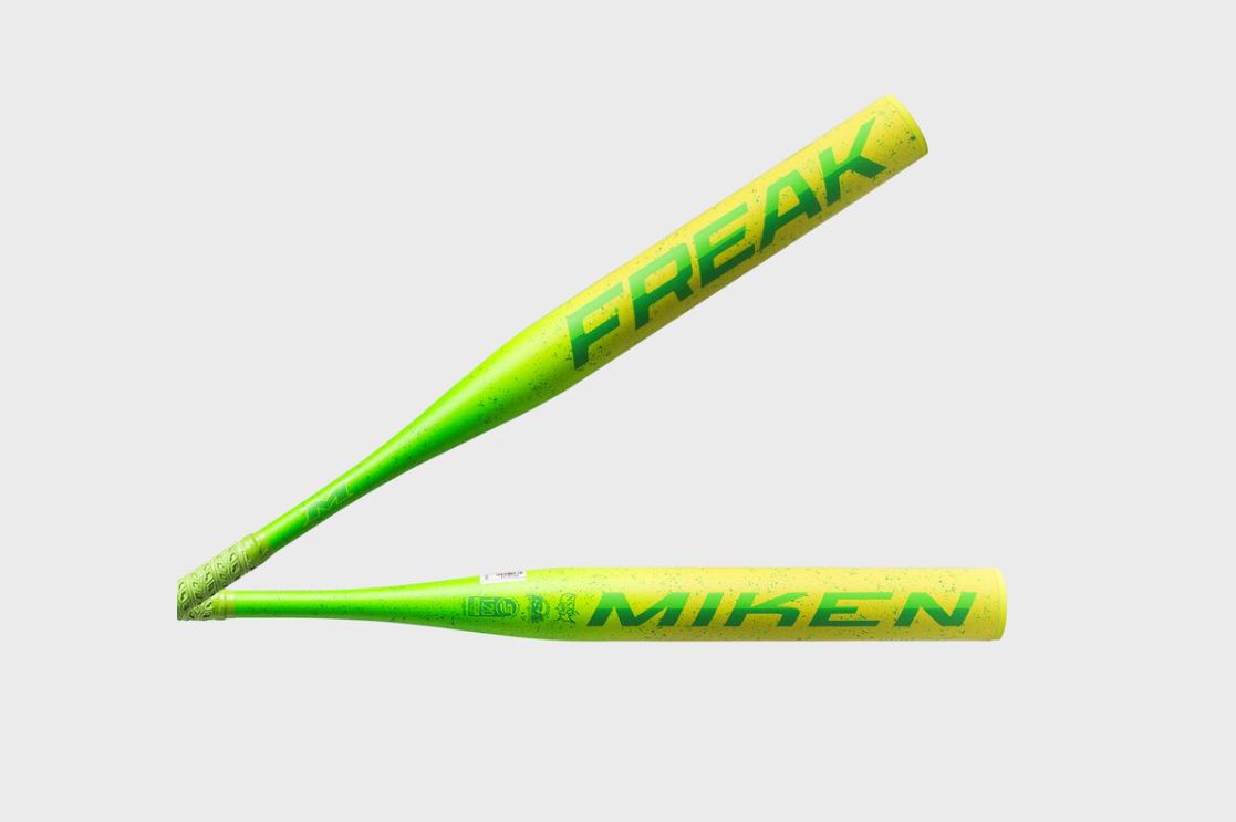 2025 Miken Freak 1 Piece Max Load (0.5 oz) 13" Slo-Pitch Bat MSU5FRK1L, COLOR: NEON GREEN, weight: 27OZ