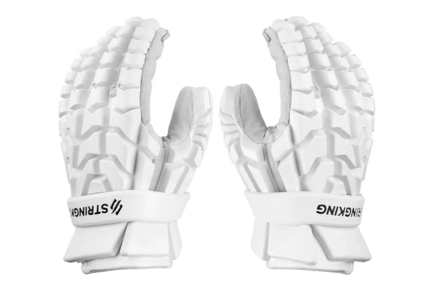 Stringking Flyer 1 Lacrosse Gloves, Colour: White, Size: Large (13")