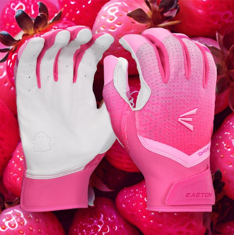 EASTON GHOST ETHOS WOMENS FASTPITCH BATTING GLOVES - GH26FPBG, Colour: Strawberry Glow, Size: Small