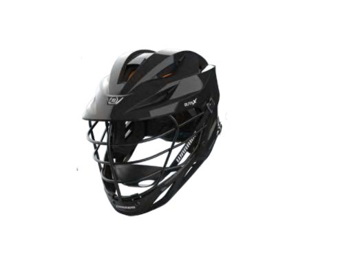 WARRIOR BURN X HELMET, COLOR: BLACK SHELL/BLACK MASK