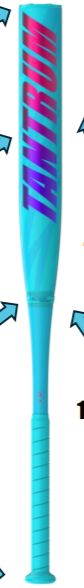 EASTON TANTRUM SLOWPITCH BAT 2PC 13" LOADED G4S TECHNOLOGY- ESU6TNTL