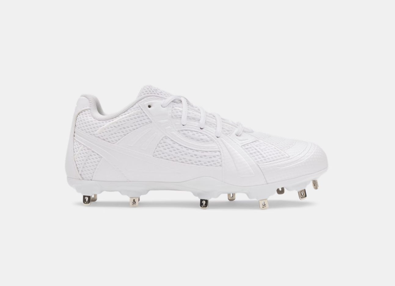 Under Armour Glyde Sola Pro MT Softball Spikes, Colour: White, Size: 9.5