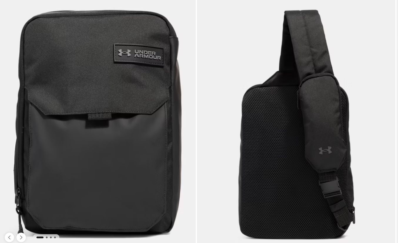 UNDER ARMOUR TRIUMPH UTILITY SLING BAG- BLACK