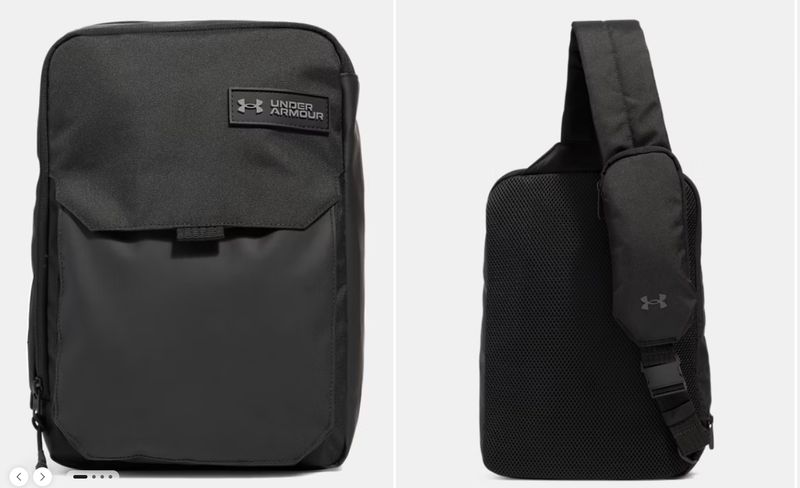 UNDER ARMOUR TRIUMPH UTILITY SLING BAG- BLACK