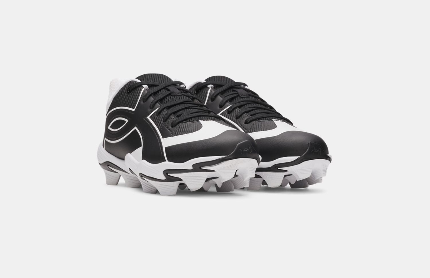 Under Armour Leadoff Icon Low RM Jr. Baseball Cleats, Colour: Black, Size: 10K