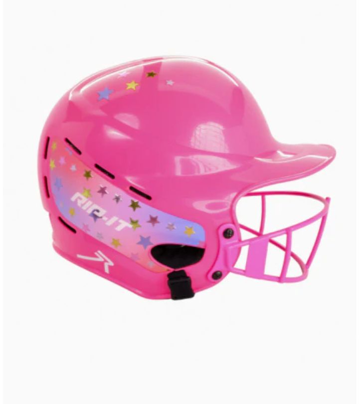 RIP-IT PLAY BALL YOUTH SOFTBALL BATTING HELMET, Colour: STARLIGHT PINK