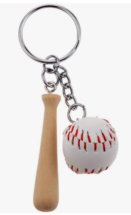BAT AND BALL KEYCHAIN