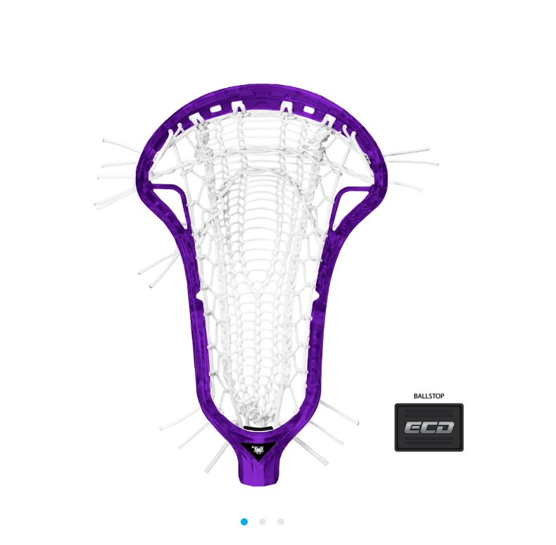 CUSTOM STRUNG East Coast Dyes Halo Galaxy Women's Field Lacrosse Head - Armor Mesh Valkyrie Pocket