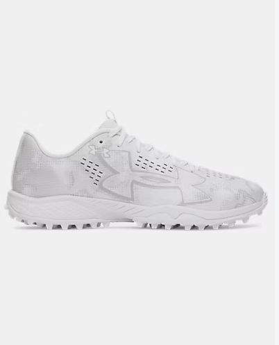 UNDER ARMOUR BLUR PRO LAX UNISEX TURF SHOES, Colour: WHITE, Size: M6/W7.5