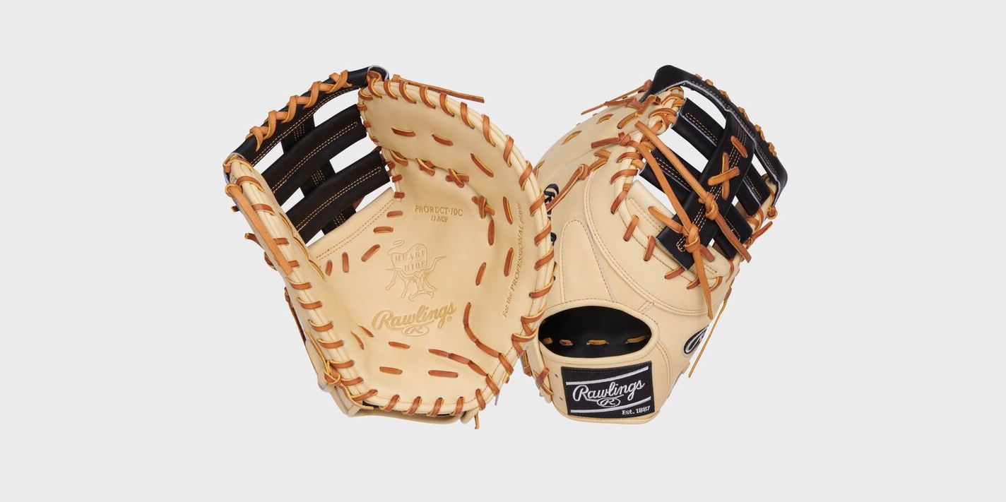 RAWLINGS "HEART OF THE HIDE" SERIES FIRST BASE BASEBALL MITT BASEBALL GLOVE - 13" LHT - PRORDCT-10C
