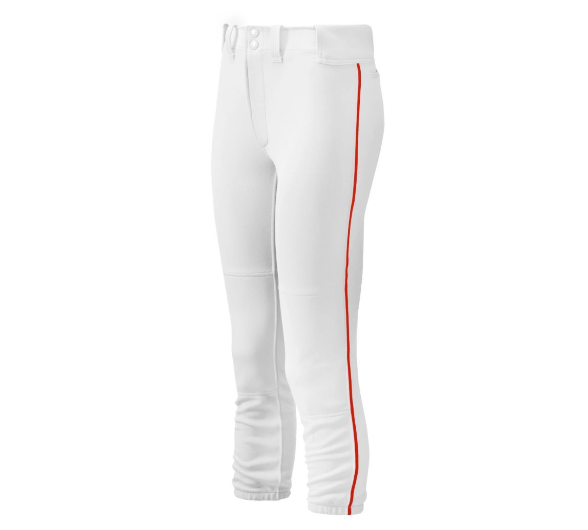 MIZUNO WOMEN'S BELTED PIPED SOFTBALL PANTS