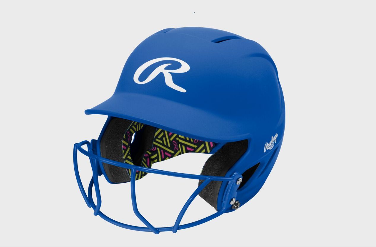 RAWLINGS HIGHLIGHTER CF MAX SOFTBALL - 1-TONE MATTE COLOR FINISH, Colour: ROYAL, batting helmet size: M/L (6 1/2 - 7 1/2)