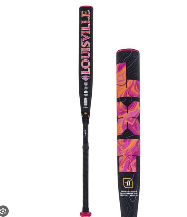 LOUISVILLE LXT FASTPITCH BAT 2027 ( BLK/PNK), Bat Length: 30, Bat Weight: -11