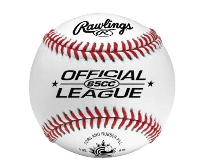 RAWLINGS 65CC LEAGUE GAME BALL - 1 Dozen