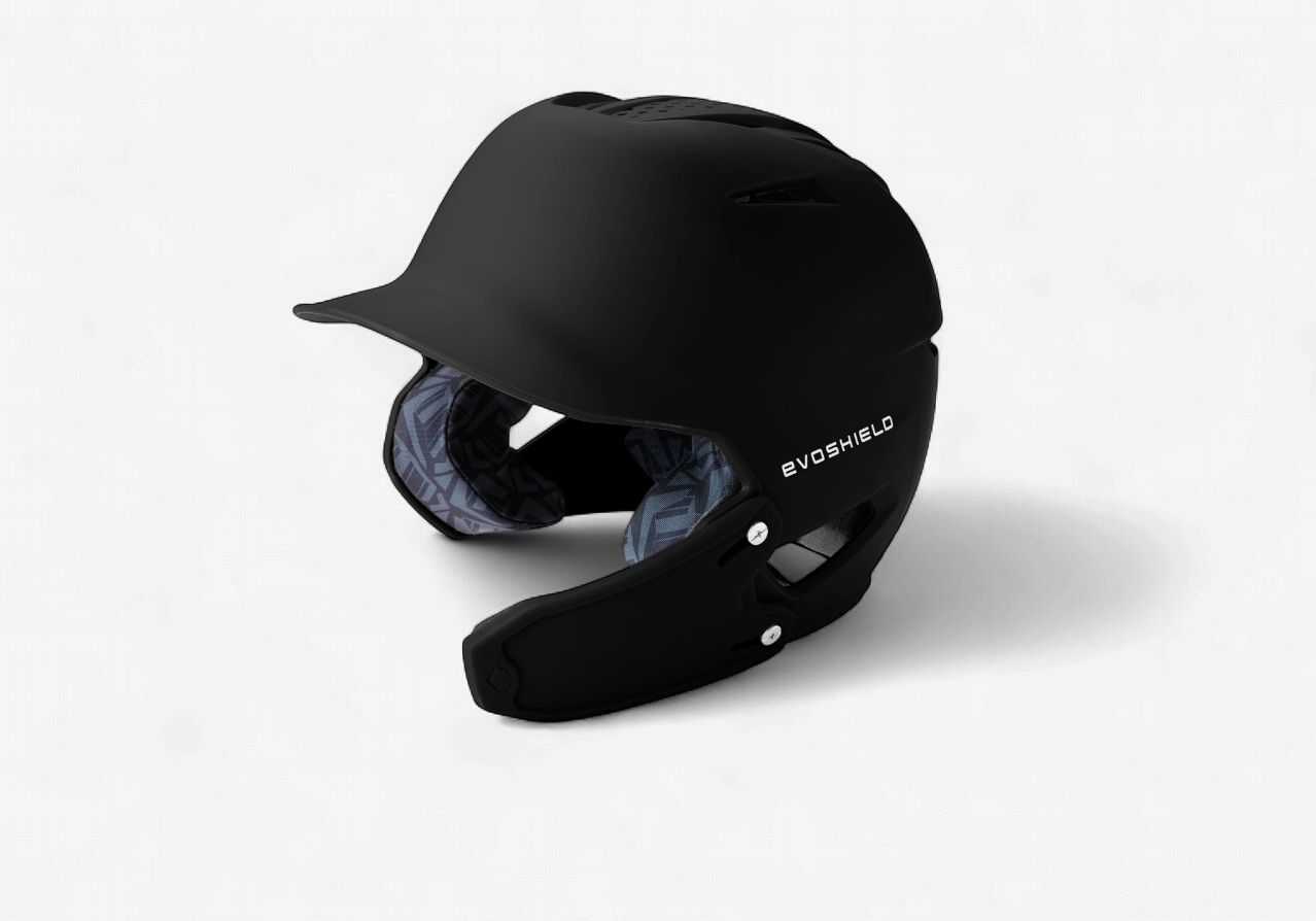 EVOSHIELD EVO XVT 2.0 HELMET MATTE W/ FACE SHIELD, COLOR: Matte Black, Size: XS
