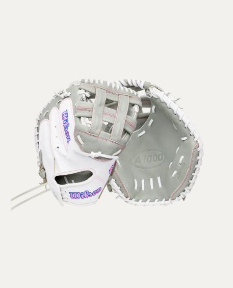 WILSON A1000 FPCM33 27 33" RHT FASTPITCH CATCHERS MITT - WBG03801RTFC33