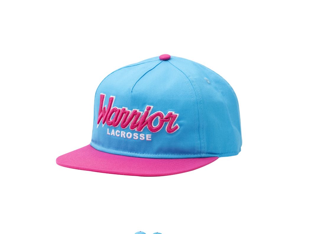 WARRIOR LACROSSE SCRIPT SNAPBACK HAT, Colour: BLUE/PNK