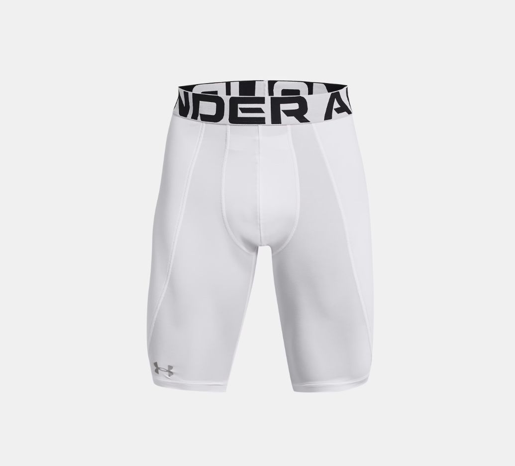 UNDER ARMOUR UTILITY MENS SLIDING SHORTS, Colour: WHITE, Size: XS