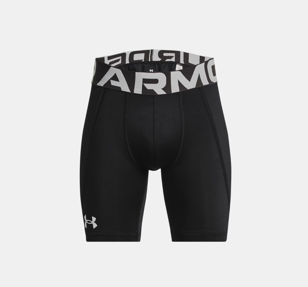 UNDER ARMOUR UTILITY BOY'S SLIDING SHORTS, Colour: BLACK, Size: YXS