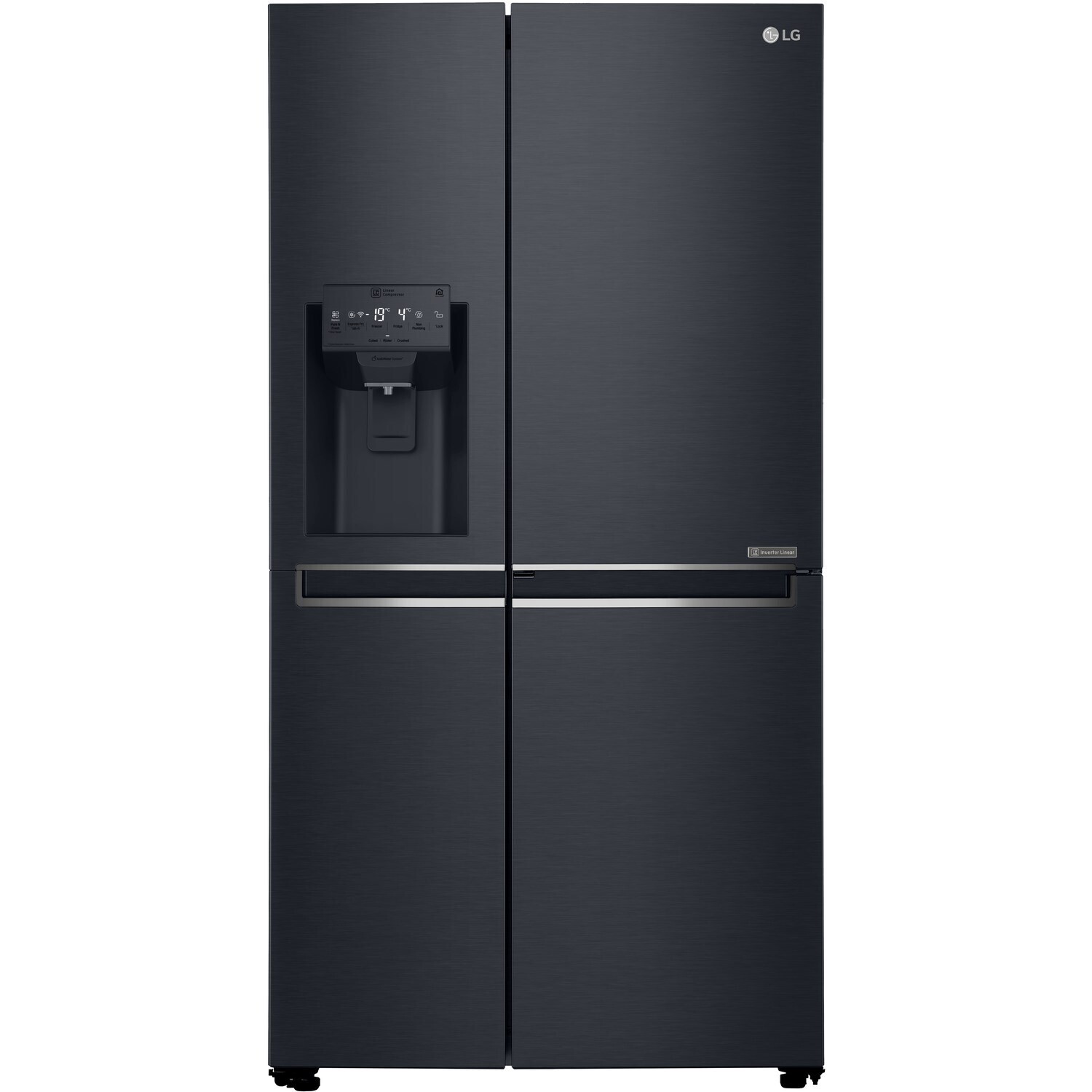 LG 601L Matte Black Side-By-Side Fridge Freezer with Door-In-Door – GC-J247CQBV