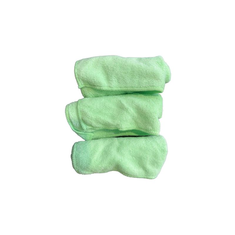 GREEN MICROFIBER TOWEL (3 PACK)