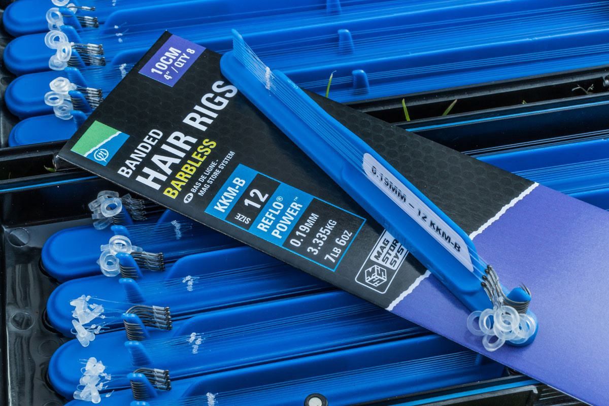 PRESTON INNOVATIONS 38CM BANDED MSS HAIR RIGS KKM-B BARBLESS