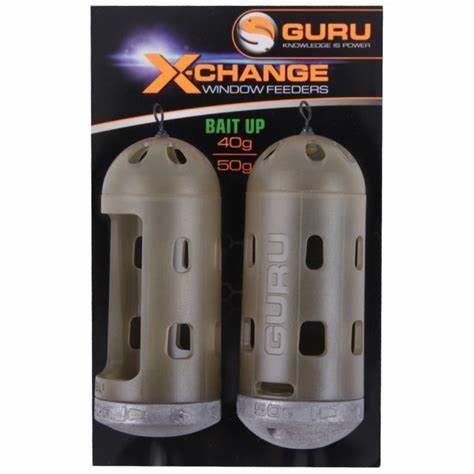 GURU X-CHANGE BAIT UP WINDOW FEEDER - 40G &amp; 50G