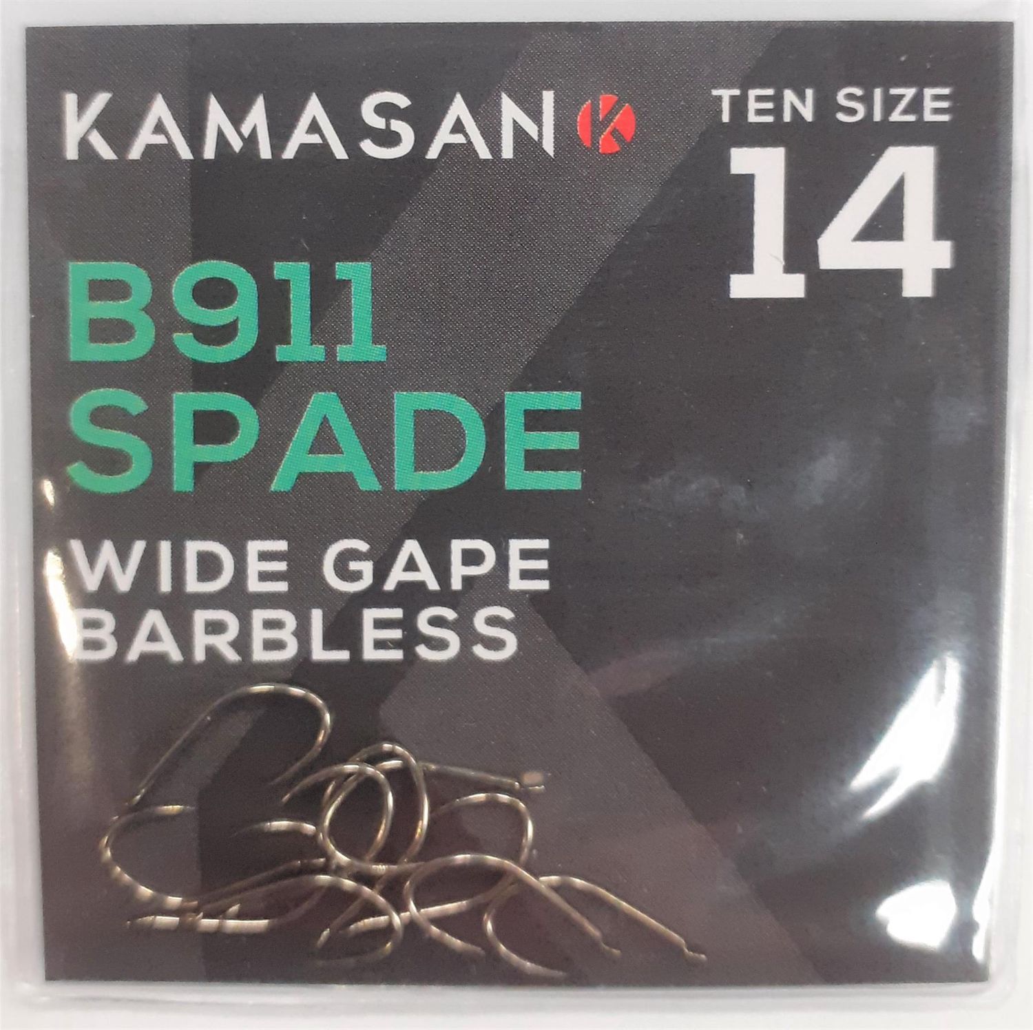 KAMASAN B911 BARBLESS SPADE END HOOK
