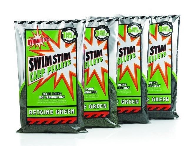 DYNAMITE BAITS SWIM STIM CARP PELLETS - BETAINE GREEN - 900G