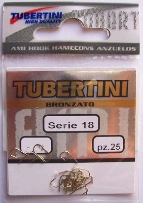 TUBERTINI SERIES 18 BRONZE BARBED SPADE END HOOK