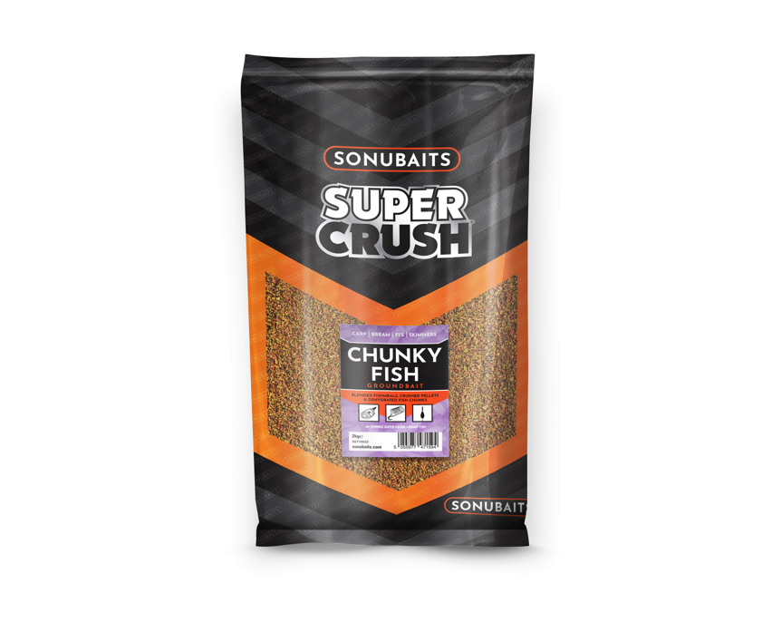 SONUBAITS SUPER CRUSH CHUNKY FISH GROUNDBAIT 2KG