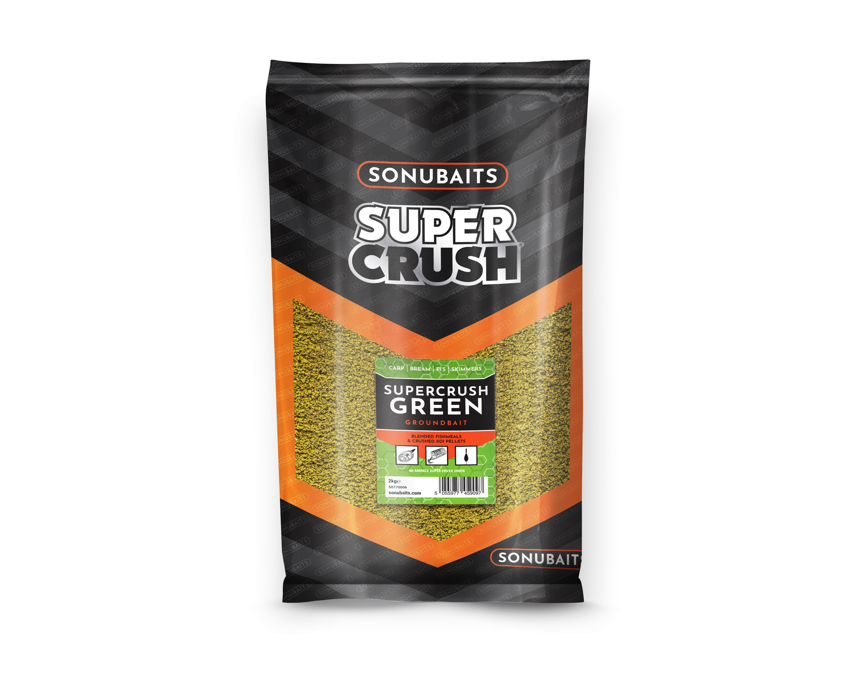 SONUBAITS SUPERCRUSH GREEN GROUNDBAIT 2KG