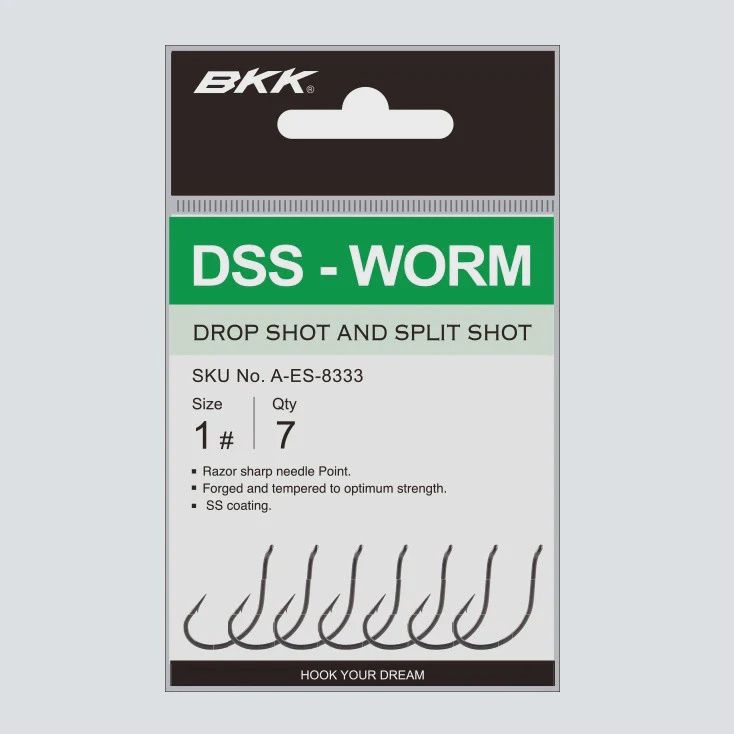 BKK DROPSHOT HOOK SIZE