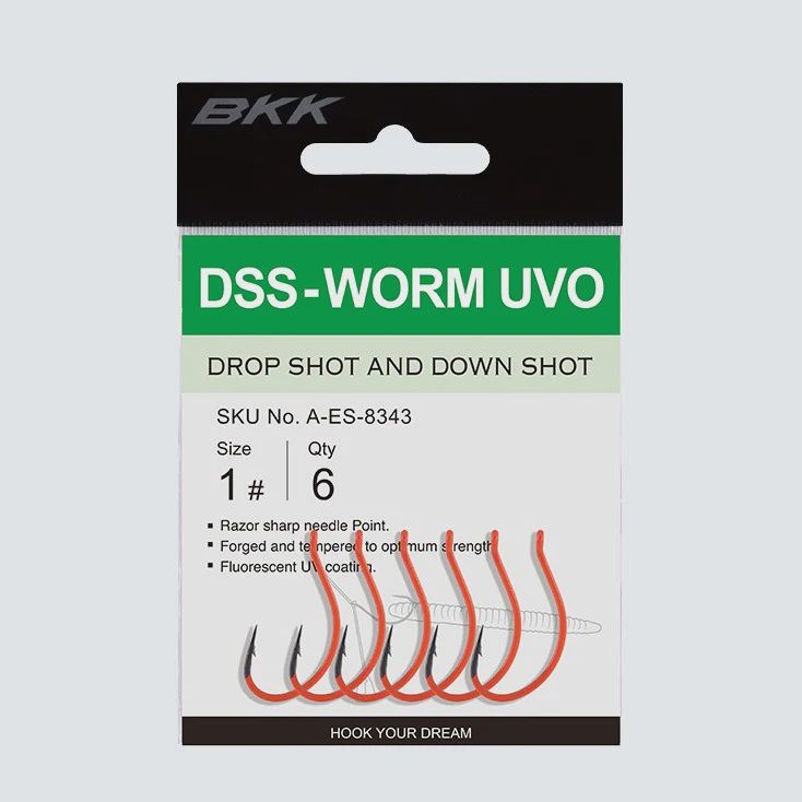 BKK UVO DROPSHOT HOOK SIZE