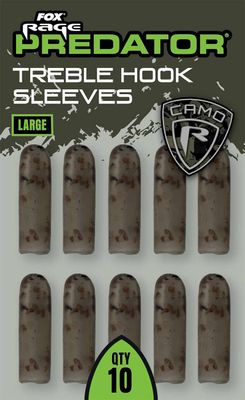 FOX RAGE PREDATOR CAMO TREBLE HOOK SLEEVES