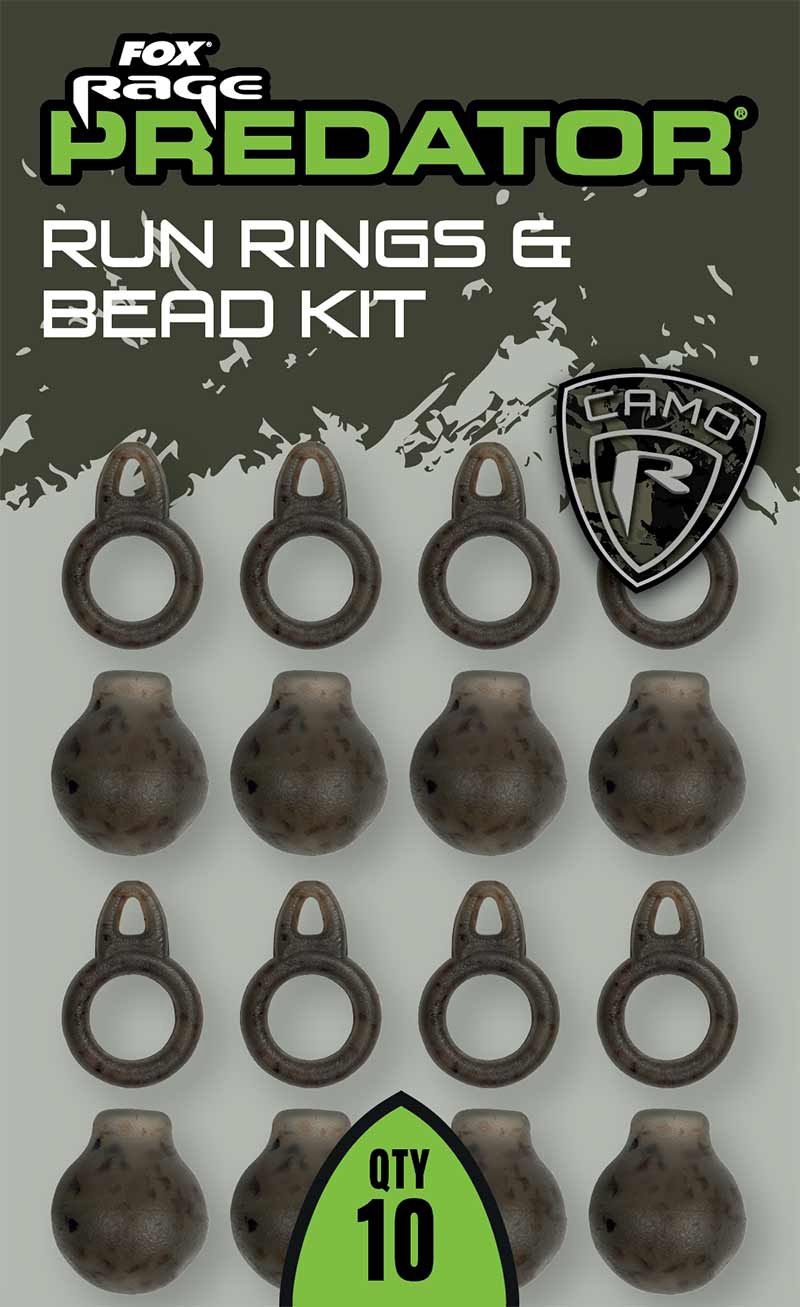 FOX RAGE PREDATOR CAMO RUN RINGS &amp; BUFFER BEADS