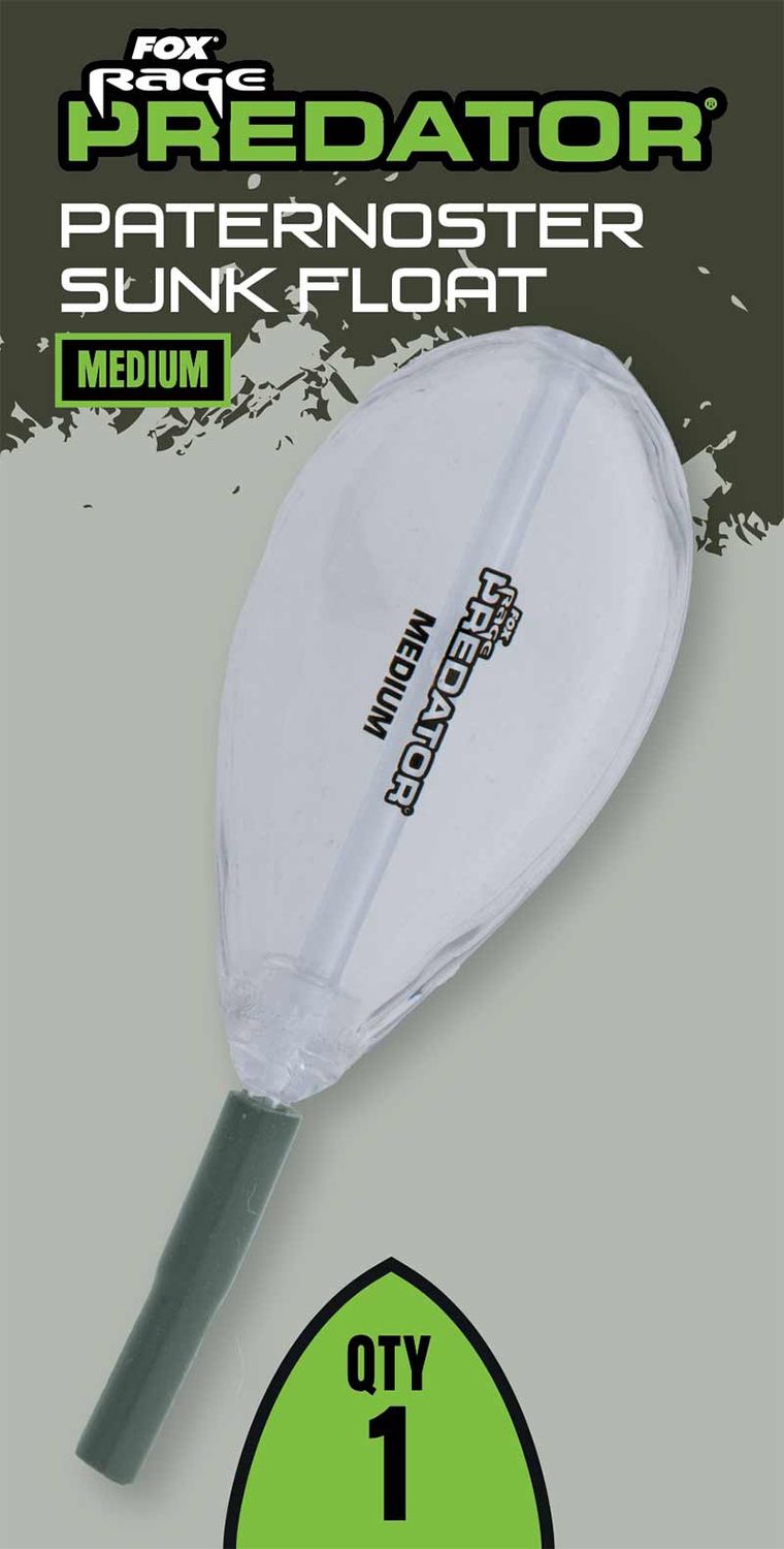 FOX RAGE PREDATOR PATERNOSTER SUNK FLOAT, Size: M