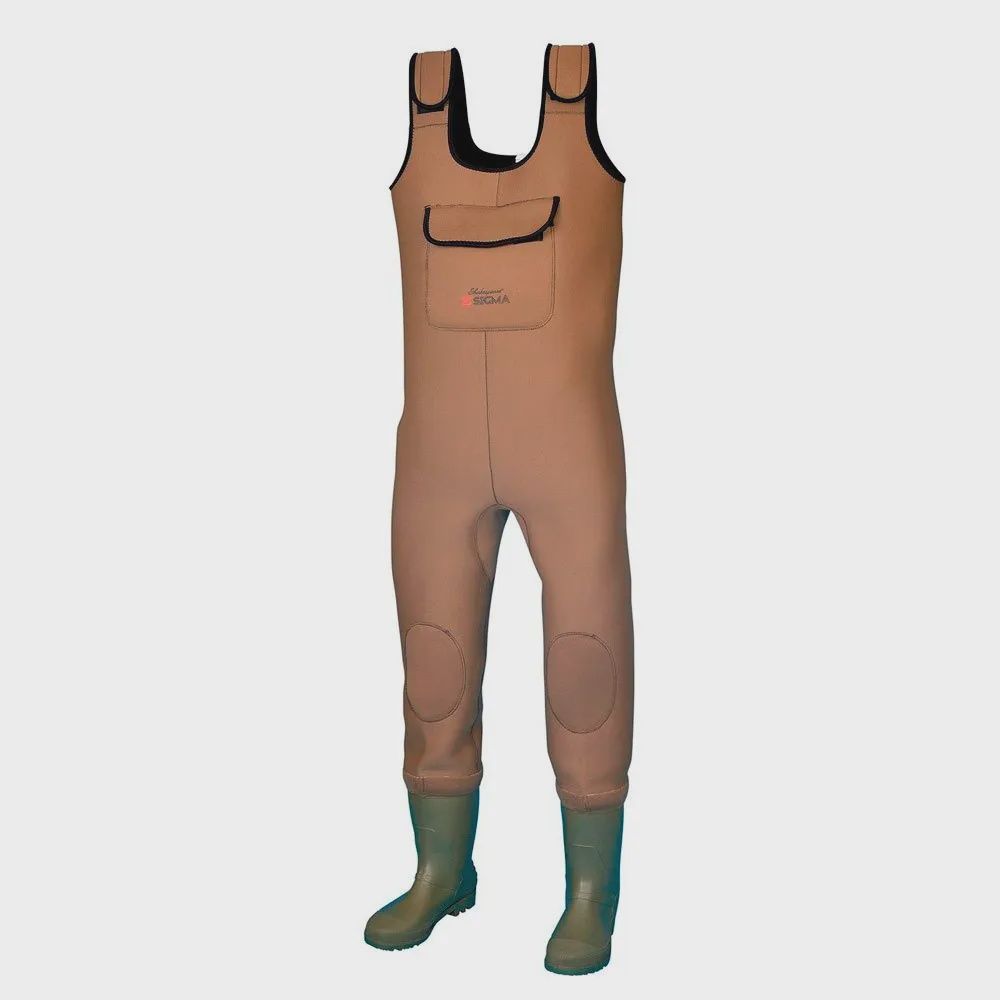 SHAKESPEARE SIGMA NEOPRENE CHEST WADER CLEAT SOLE