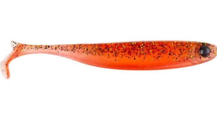 MUSTAD MEZASHI Z-TAIL MINNOW DROPSHOT LURE 2&quot;, Colour: TRANSPARENT RED
