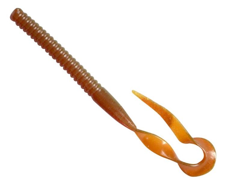 DRENNAN E-SOX DROPSHOT CURLY WORMS, Colour: Whisky Brown