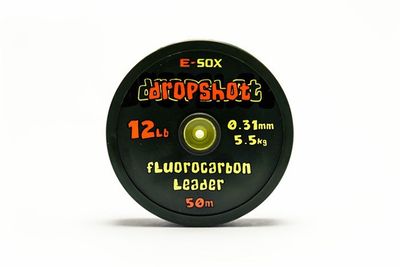 DRENNAN E-SOX DROPSHOT FLUOROCARBON LEADER 50M - 12LBS