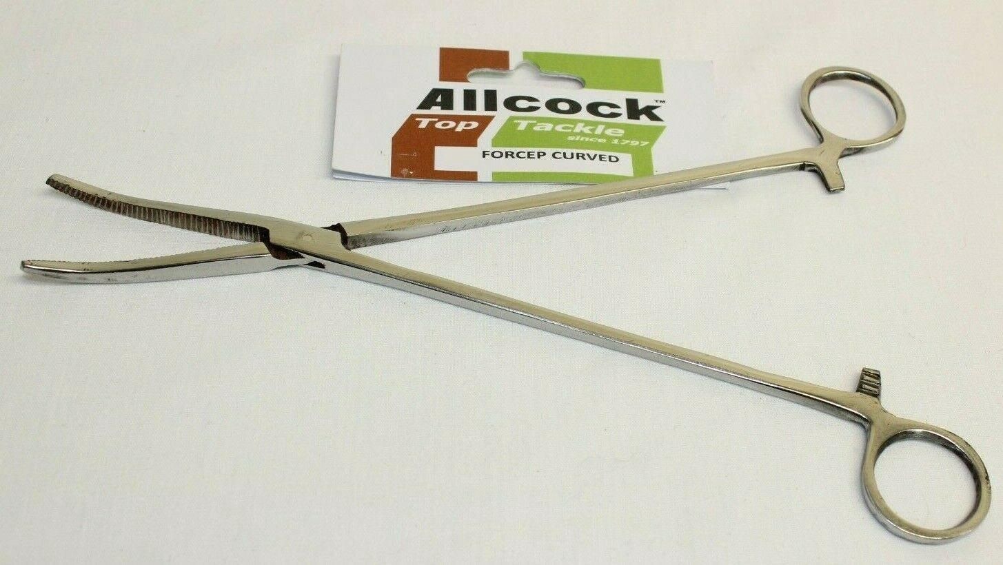 ALLCOCK FORCEPS, Size: 12" Curved