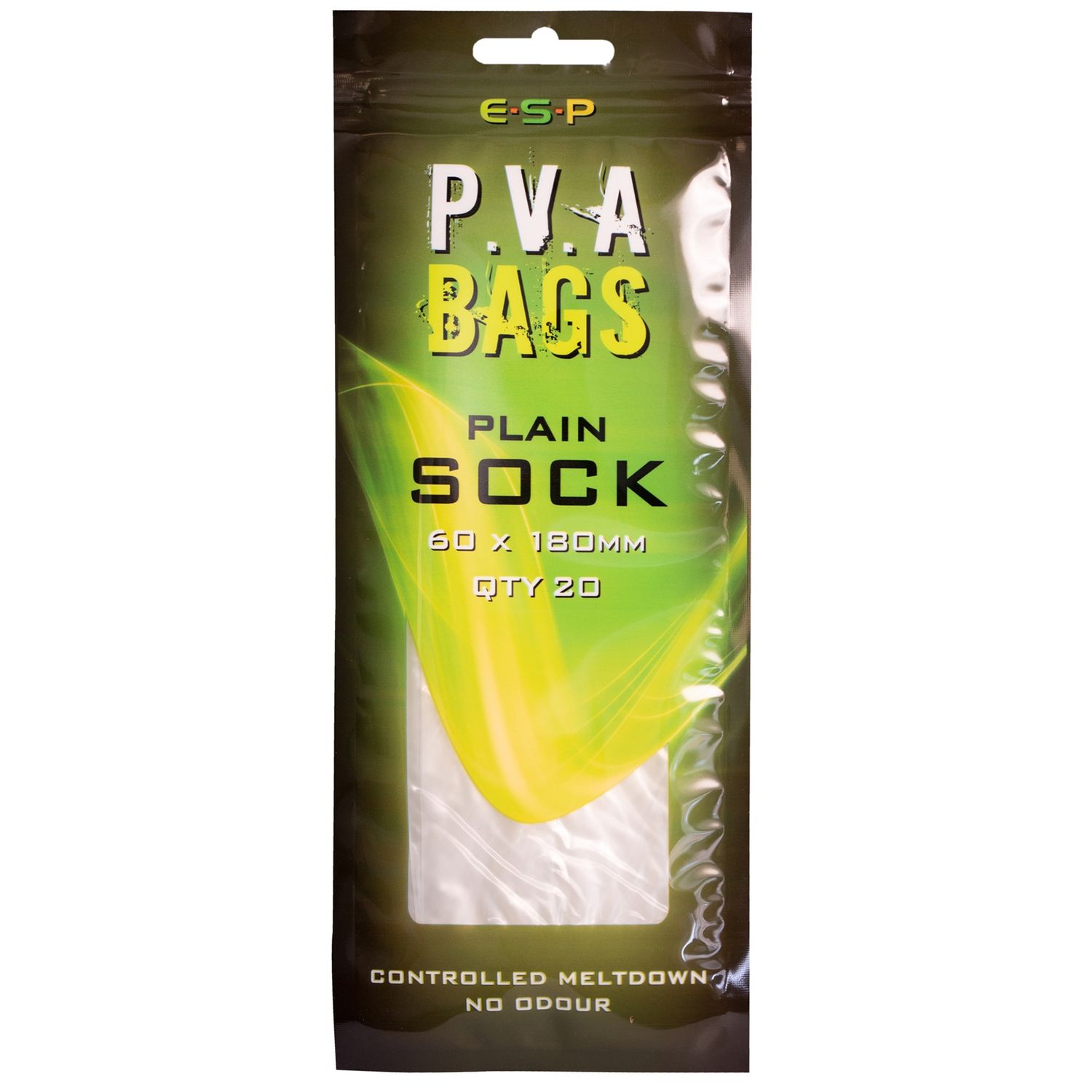 DRENNAN ESP PVA BAGS - PLAIN, Size: Sock - 60x180mm