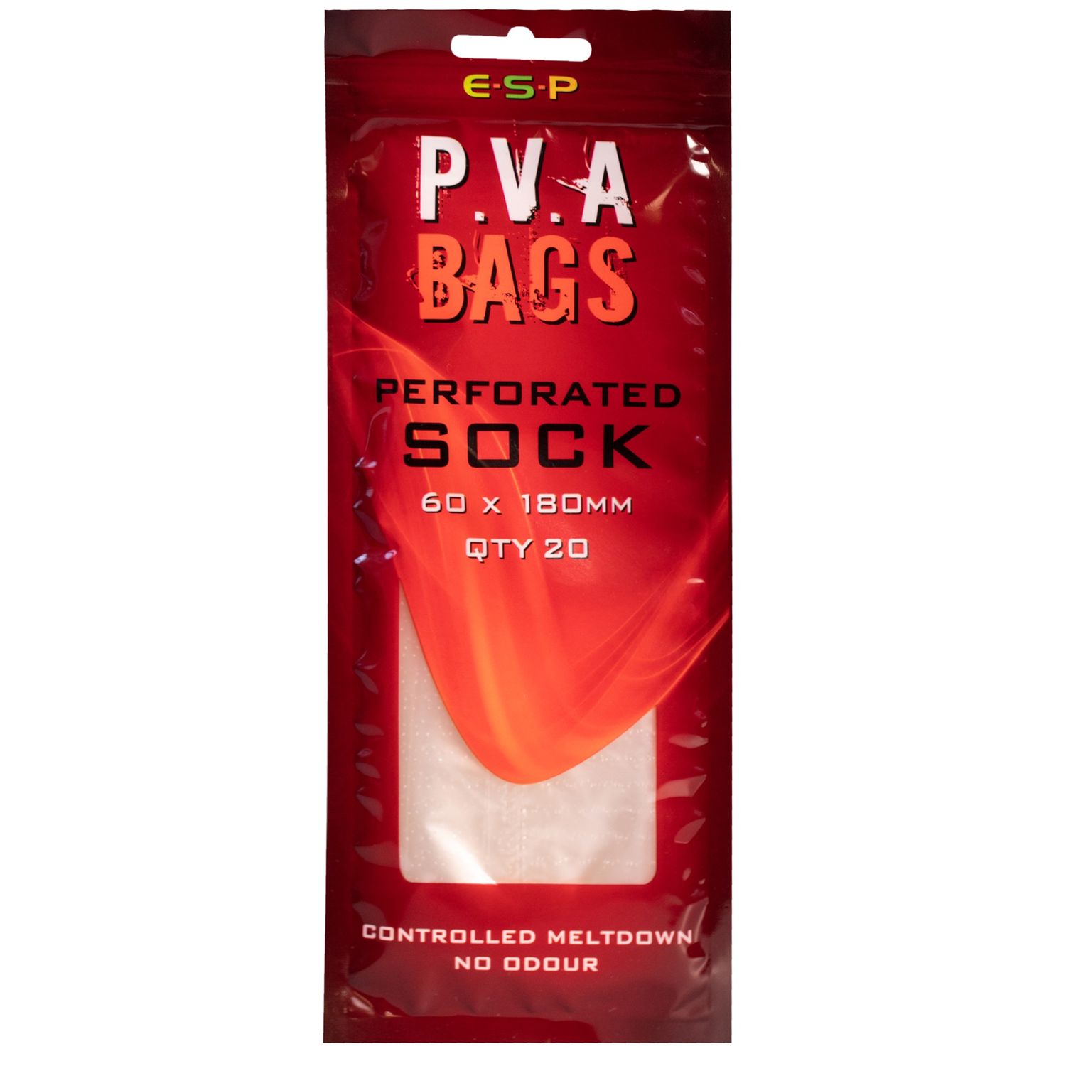 DRENNAN ESP PVA BAGS - PERFORATED, Size: Sock - 60x180mm