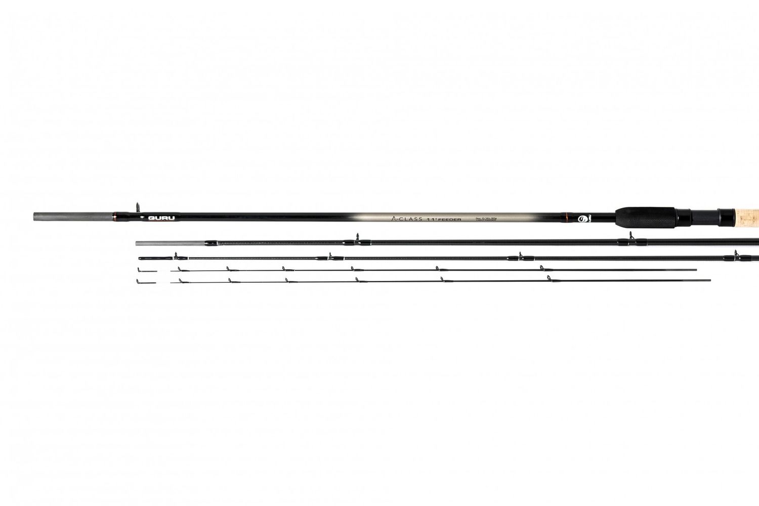 GURU A-CLASS LIGHT FEEDER ROD - 11' 3 PC 1-50G
